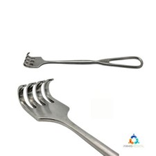 Codman 50-4227 Retractor Long 4  Blunt Prongs Surgical 8 3/4"
