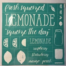 New Chalk Couture LEMONADE 2018  Size D Transfer ~ Lemons Squeeze The Day DIY