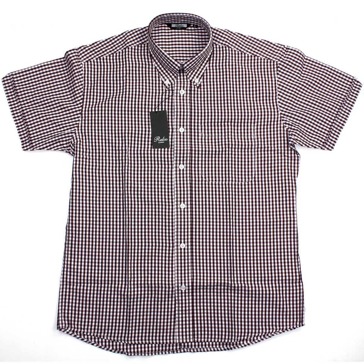 RELCO RELCO LADIES BROWN CHECK SHIRT Relco Ladies Check Shirts (UK, Numeric, 8, Regular, Regular