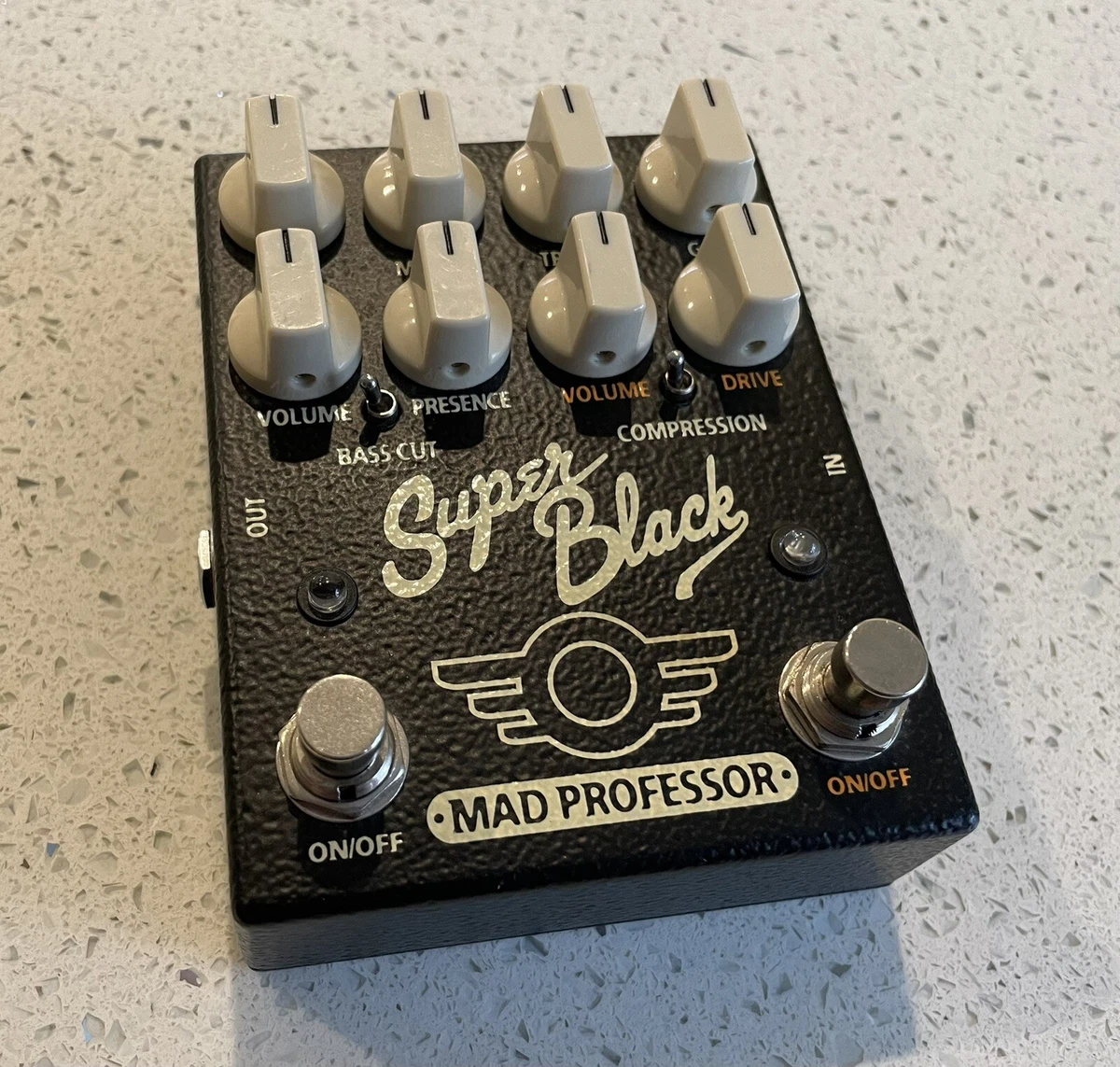 Mad Professor Super Black Guitar Preamp Pedal with Sweet Honey Overdrive Channel