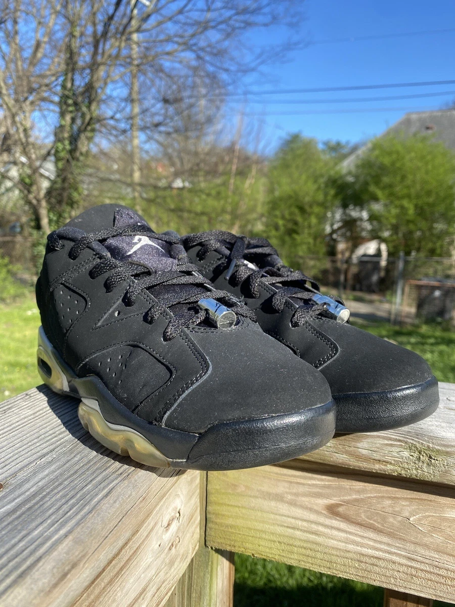 Jordan 6 low cheap black metallic silver