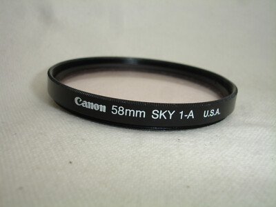 CANON 58mm SKY 1-A filter skylight  U.S.A.