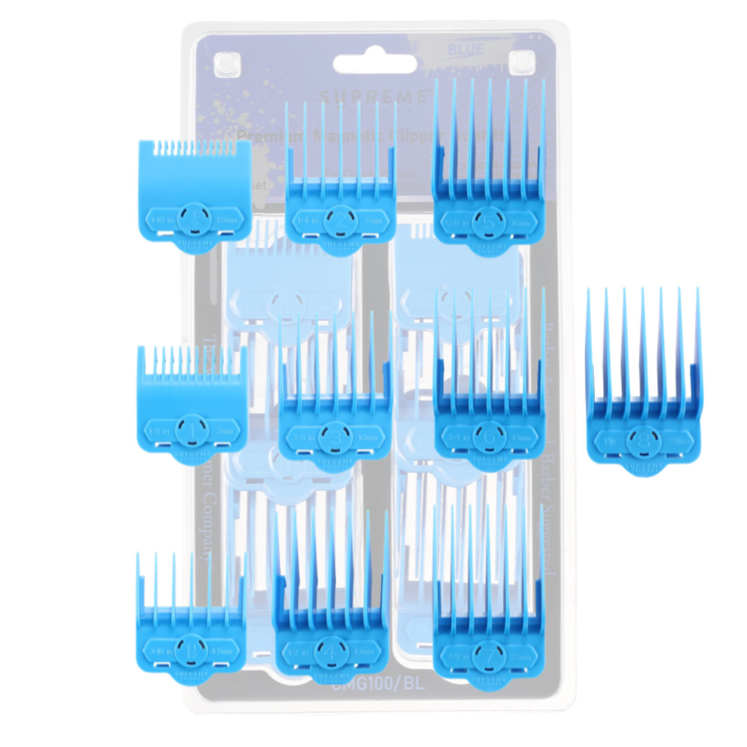 Supreme Trimmer Magnetic Guide Combs | 10 Guards for Clipper
