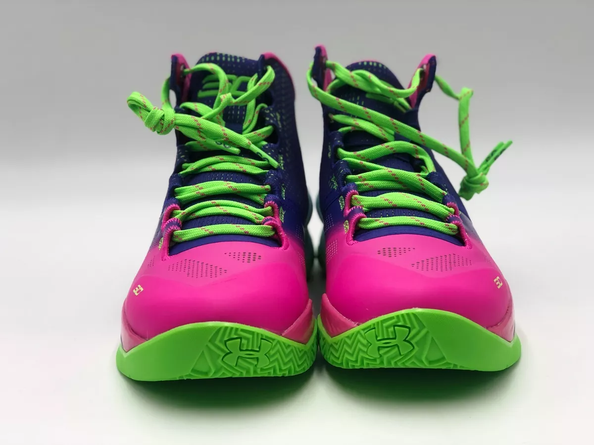 Under Armor Curry 2 Northern Lights Basketball Shoes Youth Sz 6.5