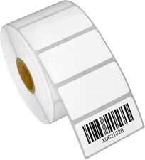 Removable Bright White Thermal Label Rolls 2X1 5200 Labels Compatible Printers