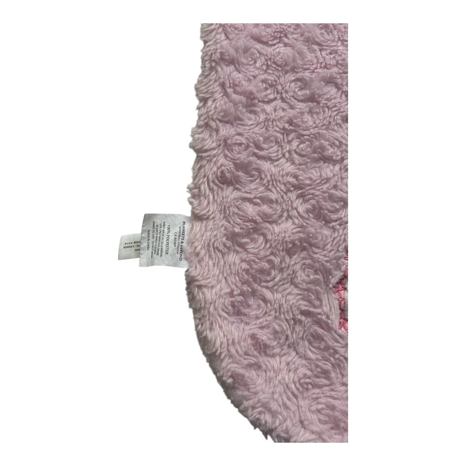 Blankets & Beyond Soft Pink Plush Rocking Horse Baby Blanket Security Lovey Crib - Image 4 of 4