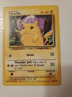 1995 Yellow Cheeks Pikachu | eBay