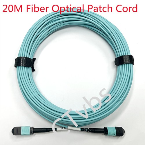 20M MPO Cable 8 Fiber MPO to MPO 40G/ 100G Multi Mode Type B OM3 Fiber Cable - 第 1/8 張圖片