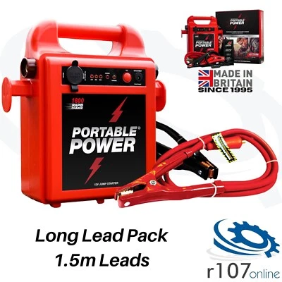 Portable Power 1800RC 12v Jump Starter / Booster Pack - Long Lead Pack (1.5m) - Image 1 of 4