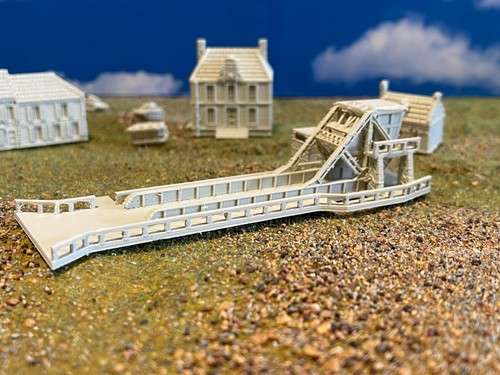 Pegasus Bridge Cafe Gondree Church Town Hall House Benouville Normandy 6mm WW2 - Picture 18 of 49