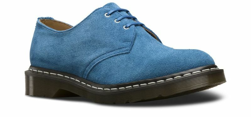 Dr Martens Doc 3 Hole 1461 Mid Blue 22232416 Made in England | eBay