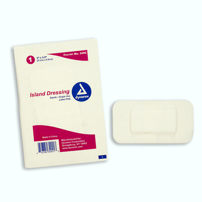 Dynarex Island Dressing Sterile, 2 x 3.5 inch, 50 per box - #3492 20%OFF &