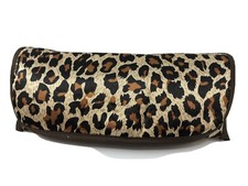 Cheetah Animal Print Semi-Soft Eyeglasses Case With Flap Closure