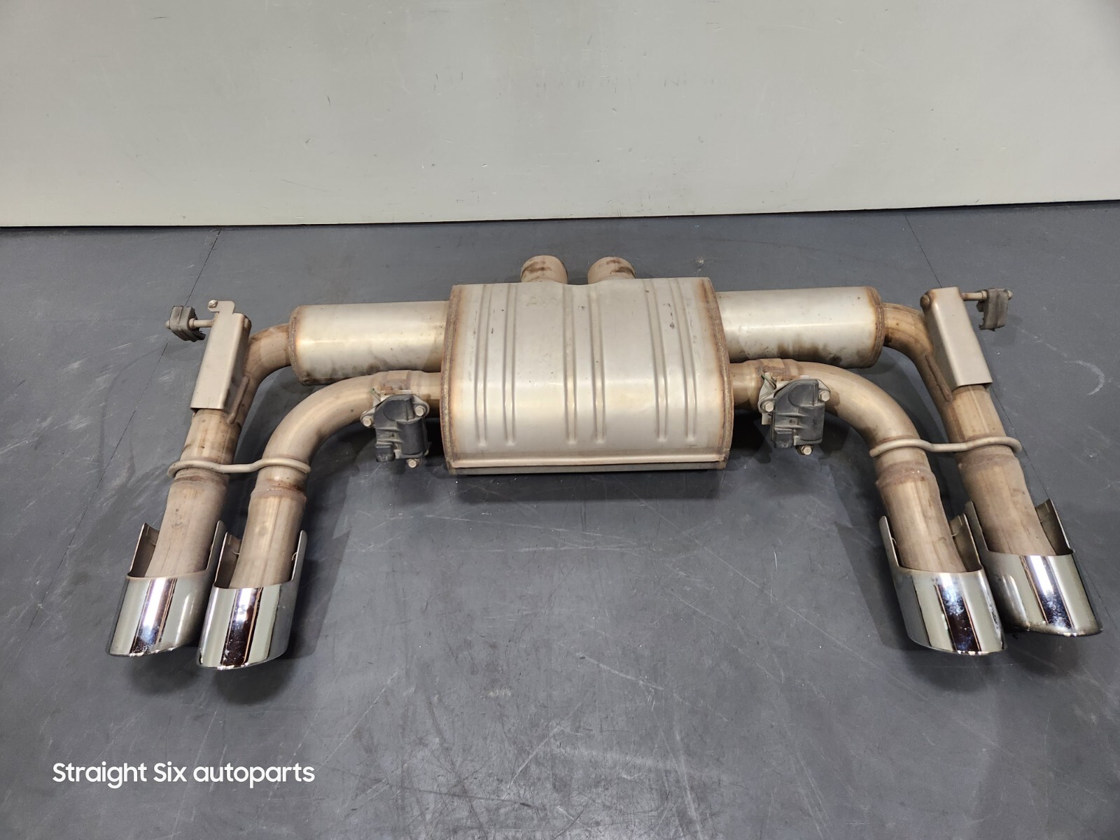 1419 OEM BMW F85 F86 X5M Rear Quad Exhaust Pipe Muffler W/ Valve Flap Boysen eBay