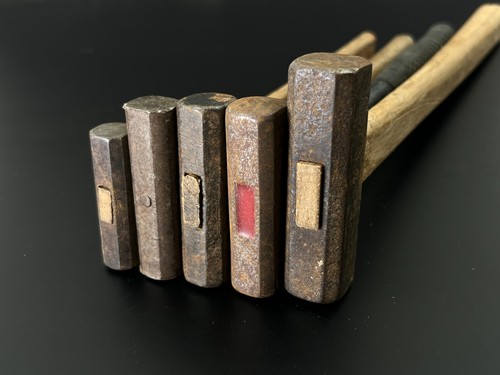 Japanese Vintage iron hammer 5set made by the famous blacksmith / Chisel d55 - Picture 16 of 18