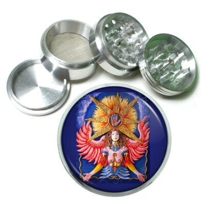 Culture Art Em2 Themed Aluminum Herb Grinder 63mm 4 Piece Hand Mueller 