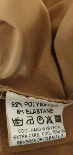 S/M - 36/38 Designer Ball Abend Kleid drapiert Schlitz Gold schön Maße beachten - Bild 9 von 10