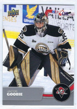 2021-22 Upper Deck CHL #186 Jacob Goobie (goalie)