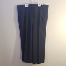 Authentic Prada woman dress pants navy blue size 42 virgin wool made in Italy 