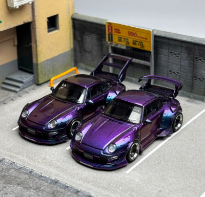 TG SW 1:64 Purple RWB 993 Racing Sports Classic Model