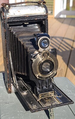 Kodak Autographic No. 2c Roll Film 130, Shutter Good, LENS OK, Bellows Pin Holes