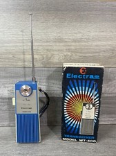 Electra Transceiver Model Wt-400 Blue original Box walkie talkie