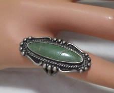 SOUTHWEST STERLING RING W, TURQOISE SIZE 4