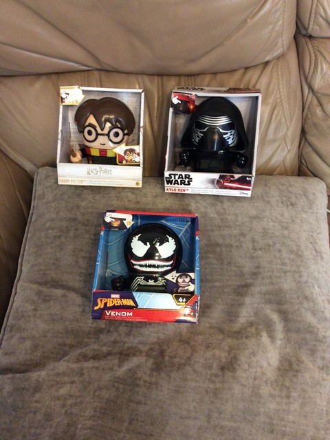 Faulty See Description star wars Harry Potter And Venom alarm clocks Faulty See Description star wars Harry Potter And Venom alarm clocks