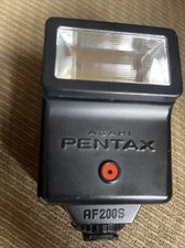 ASAHI PENTAX AF200S Flash for Pentax 35mm Camera. Mint Condition And Tested