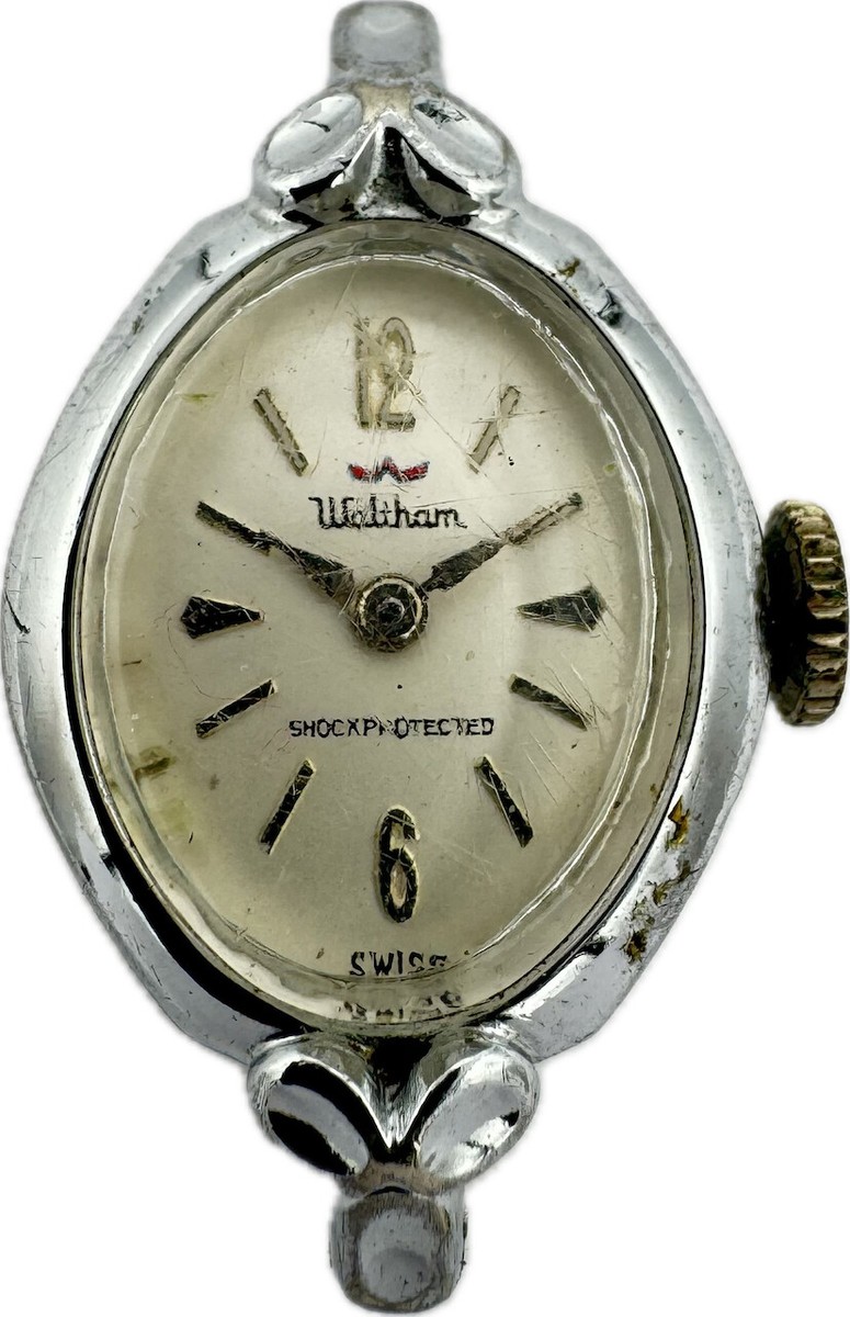 Vintage Waltham Ladies Mechanical Wristwatch Swiss Made 