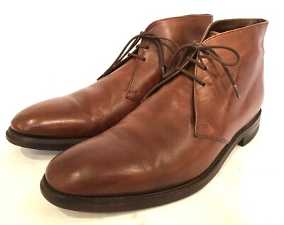 LOAKE 1880 Pimlico Brown Leather Chukka Boots Shoes UK F UK