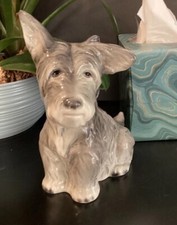 Estatuilla grande Goebel 7" pelo de alambre Fox Terrier de colección 1935-49 TMK-1