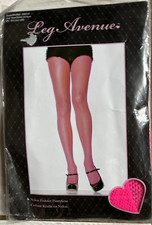 LEG AVENUE - NEW - PINK - FISHNET PANTYHOSE - 90-160 lbs. - ONE SIZE FITS MOST