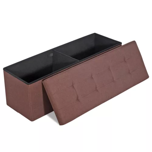 Folding Storage Ottoman Bench Foot Rest Foot Stool for Bedroom Entryway Indoor - Imagen 17 de 93