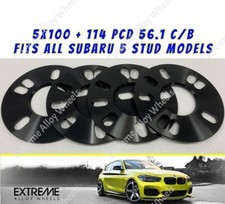 Passend für Subaru Radabstandshalter 5 mm Brz Legacy Sti Wrx schwarz Legierungsnabe zentriert 56,1 x4