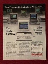 Radio Shack Tandy 1000 HK The Technology Store 1989 Print Ad - Great to Frame