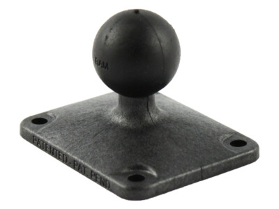 RAM Mount Aluminum Rectangular Plate 2x2.5 inches ..1and 1/2 in Ball