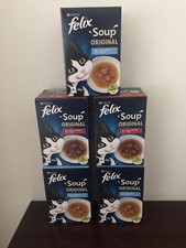 Image of Felix Soup Cat Food 6x48g (Pack of 5) 3 Fish Selection & 2 Farm  Selection
