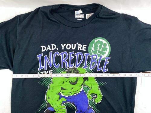 “New” Marvel Dad Incrediable Like Men’s Size XL Black Short Sleeve Shirt - Picture 3 of 5