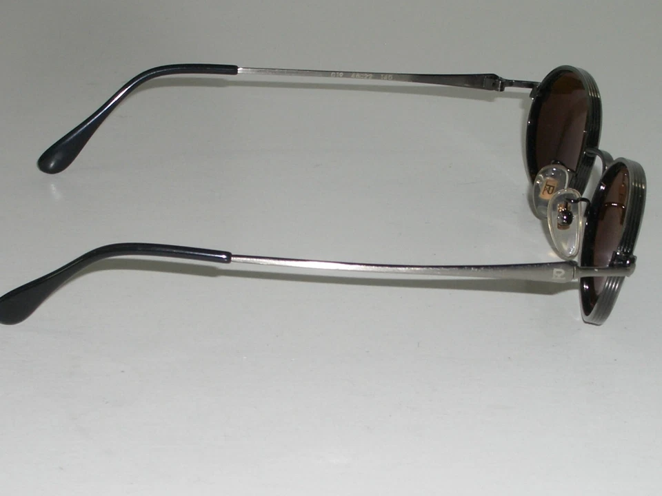 GAFAS DE SOL VUARNET PX FRANCE 019 48[] ELEGANTES MARRONES CRISTAL CEPILLADO GUNMETAL OVALADAS Foto 3 de 4