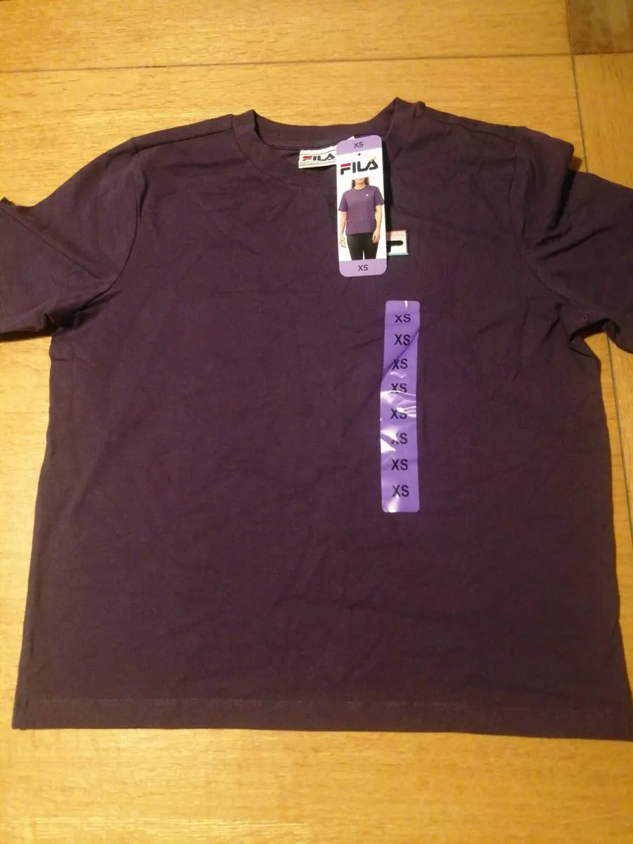 Fila Ladies Crew Neck Tshirt Gothic Grape Size XS