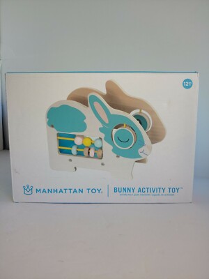 Manhattan Toy Bunny Activity Toy for Social/Motor/Cognitive/Visual Skills. 12m+ 
