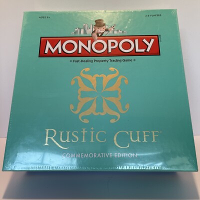 Monopoly Rustic Cuff Commemorative Edition New Sealed