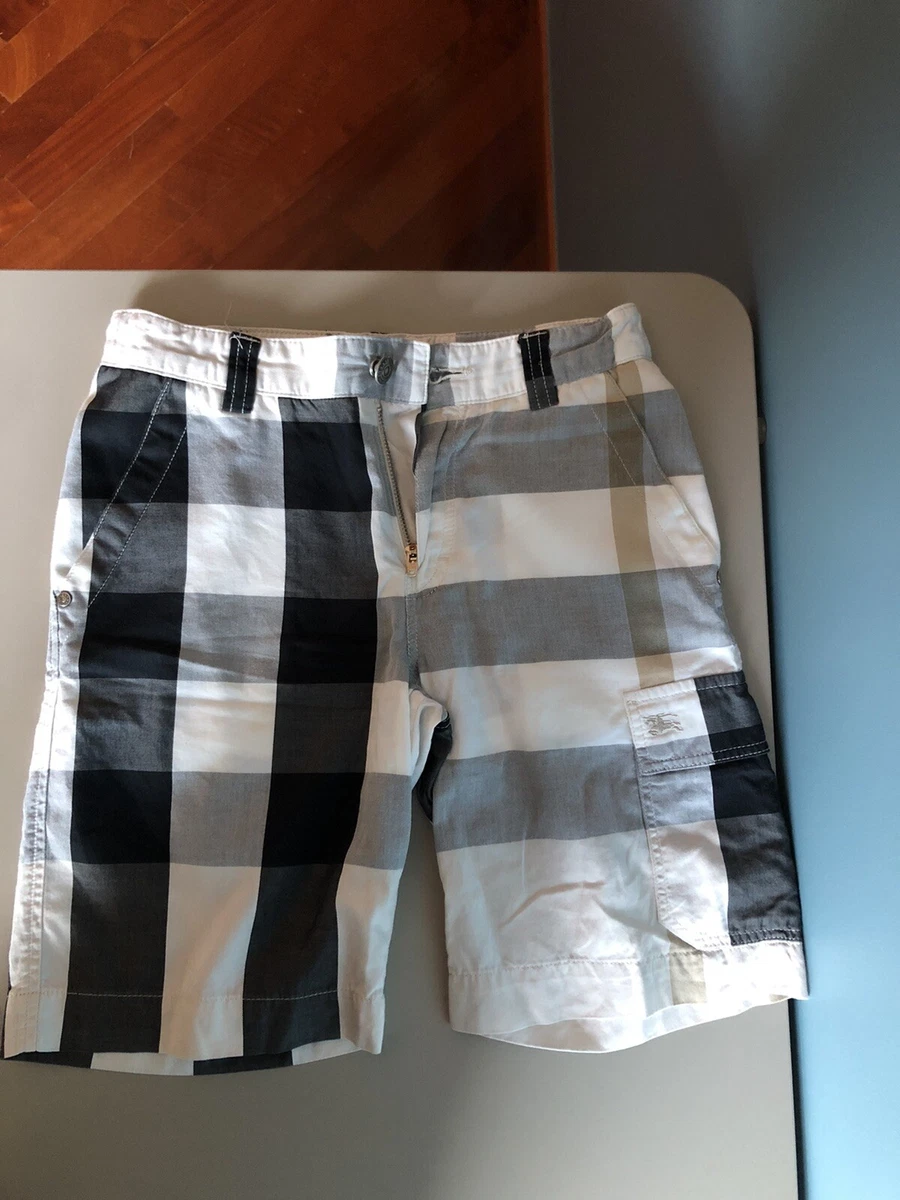 BURBERRY PANTALONI CORTI BERMUDA PANTALONCINI TAGLIA 8 ANNI YEARS