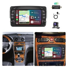 DAB+ 2+64G Autoradio F&uuml;r Mercedes CLK C209/W209 1998-2004 Carplay Android15 KAM