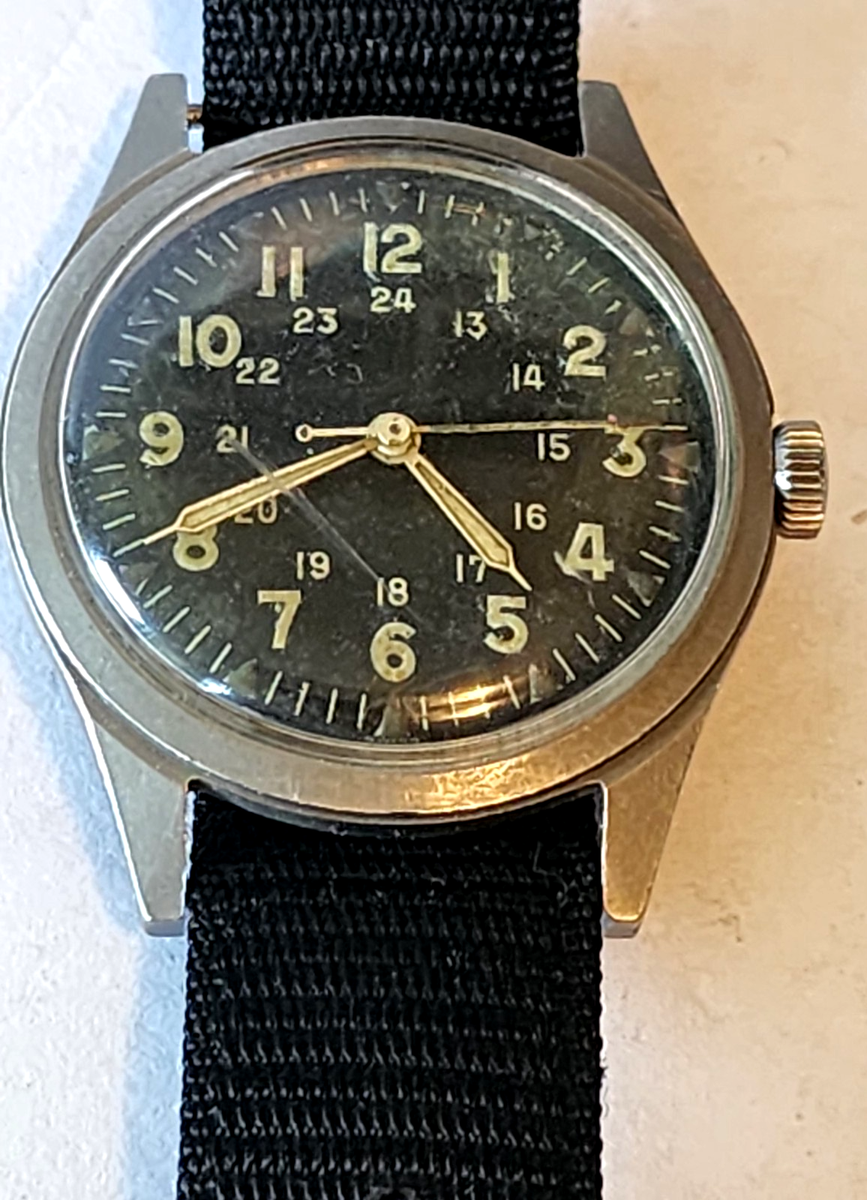 VINTAGE MARCH 1964 BENRUS U.S. MILITARY WATCH ATF-83540 MIL-W