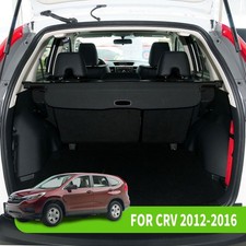 Black Retractable Cargo Cover For Honda Crv Cr-v 2012-2016 Rear Trunk Accessory
