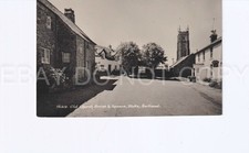 1c. Postcard. Old Church House and Square, Stoke, Hartland. Real Photo