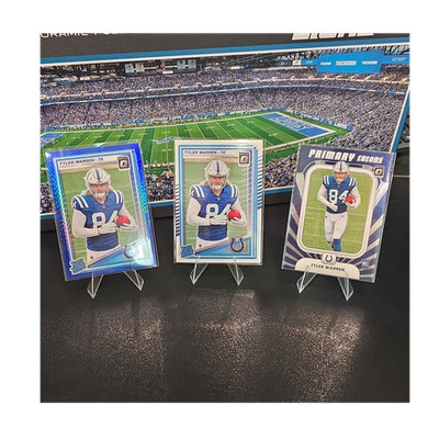 Panini Donruss Optic Tyler Warren Rated Rookie Blue Hyper, Base, Primary Colors