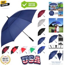Extra Large Golf Umbrella, 54/62/68/72 Inch Automatic Open, Oversize Double C...